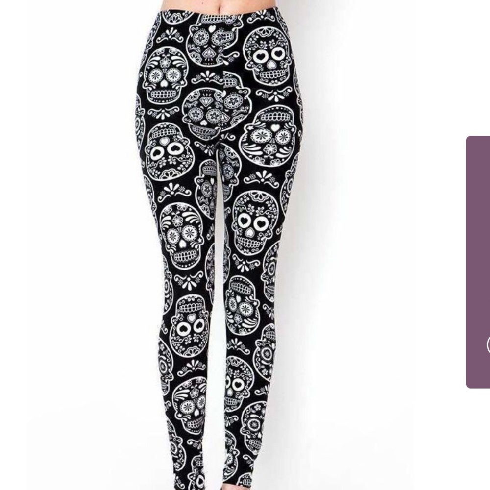 Sugar skull leggings